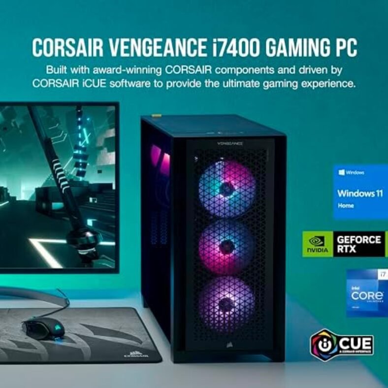 Corsair Vengeance I7400 Series Gaming PC Liquid Cooled Intel Core