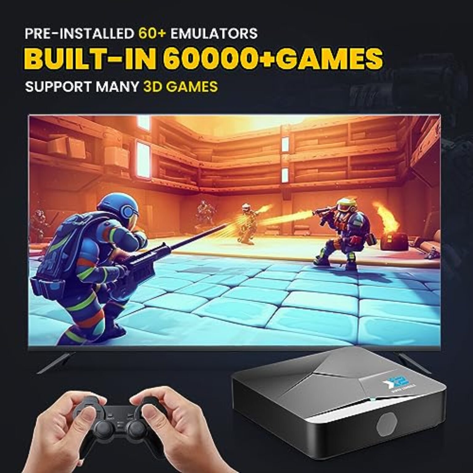 Bearway Super Console X2 Retro Game Console With 60 000 Classic Games 