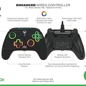 PowerA Spectra Infinity Enhanced Wired Controller for Xbox Series X|S- Black