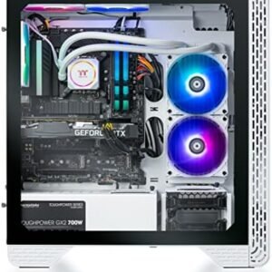 Thermaltake Glacier i360T R4 AIO Liquid Cooled Gaming PC (Intel Core™ i5-12600KF 3.7GHz, ToughRam DDR4 3600Mhz 16GB RGB, NVIDIA® GeForce RTX™ 3060 Ti, 1TB NVMe M.2, Win10 Home) S3GL-Z690-36T-LCS,White