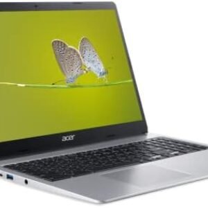 acer 2023 15″ HD Premium Chromebook, Intel Celeron N Processor 2.78GHz Turbo Speed, 4GB Ram, 64GB SSD, Ultra-Fast WiFi Up to 1700 Mbps, Full Size Keyboard, Chrome OS, Arctic Silver Color-(Renewed)