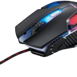 Acer Nitro Gaming Mouse III: 6D Optical Gaming Mouse with High 125MHz Polling Rate | 7 Colorful Breathing Lights with LED Logo and Pattern | 6 Optional DPI Shifts (800-7200) | 6 Buttons