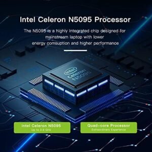 ANMESC Laptop Computer, Windows 11 Laptop, 16GB RAM 512GB ROM, Intel Celeron Quad-Core Processors, 15.6″ 1080P FHD Laptops, 38000mWh Battery, Laptop Computers Support WiFi, Bluetooth, Type-C, TF Card