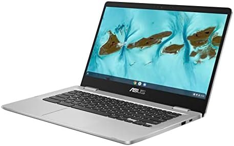 ASUS C424MA-AS48F Chromebook C424, 14.0″ 180 Degree FHD NanoEdge Display, Intel Dual Core Celeron Processor, 4GB LPDDR4 RAM, 128GB Storage, Silver Color, C424MA-AS48F