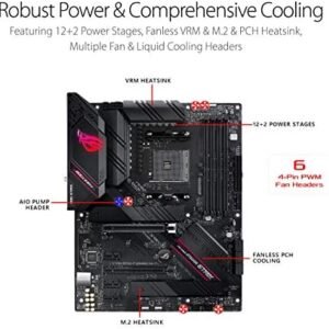 Asus ROG Strix B550-F Gaming WiFi II AMD AM4 (3rd Gen Ryzen) ATX Motherboard (PCIe 4.0,WiFi 6E, 2.5Gb LAN, BIOS Flashback, HDMI 2.1, Addressable Gen 2 RGB Header and Aura Sync)