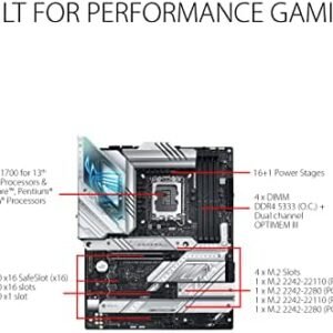 Asus Strix STRIX Z790-A GAMING WIFI D4 Gaming Desktop Motherboard – Intel Z790 Chipset – Socket LGA-1700 – ATX