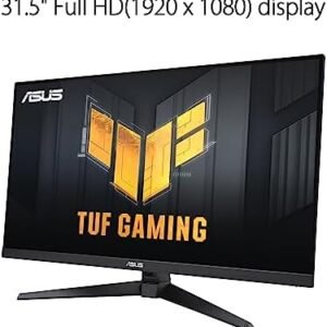 ASUS TUF Gaming 32” (31.5-inch viewable) 1080P Gaming Monitor (VG328QA1A) – Full HD, 170Hz, 1ms, Extreme Low Motion Blur, FreeSync Premium, Eye Care, Shadow Boost, HDMI, Tilt Adjustable,Black