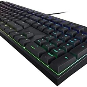 Cherry MX 2.0S Wired Gaming Keyboard with RGB Lighting Different MX Switching Characteristics: MX Black, MX Blue, MX Brown, MX RED and MX Silent RED (Black – MX Silent Red Switch)