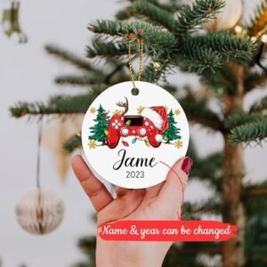 Custom Game Christmas Ornament 2023, Game Player Ornament, Christmas Gaming Keepsake Gifts for Kids, Friends, Family, Personalized Controller Game Xmas Tree Ornament, Gamer Home Decoration