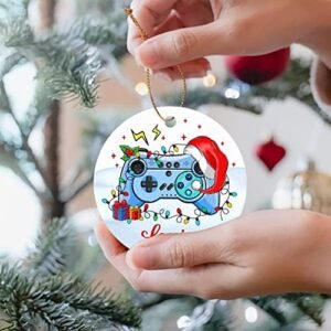 Custom Vedeo Game Christmas Ornament, Game Controller Video Gaming Ornaments for Christmas 2023, Personalized Name Gamer Ornament Gift, Xmas Ornament Gift for Gamer Video Game Player Gaming Lovers