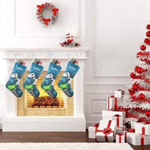 CUXWEOT Video Game Controllers Gamer Christmas Stockings Personalized Custom with Name for Xmas Gift Family 17.52 x 7.87 Inch