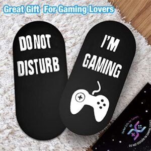 Do Not Disturb Gaming Socks, Gamer Socks Funny Gifts for Teenage Boys Mens Womens Father Dad Hunband Sons Kids Game Lovers