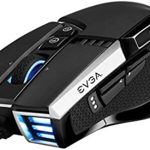 EVGA X17 Gaming Mouse, Wired, Black, Customizable, 16,000 DPI, 5 Profiles, 10 Buttons, Ergonomic 903-W1-17BK-KR