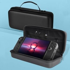Hesupy Carrying Case for Legion Go Gaming Console, for Legion Go Handheld Storage Bag, Hard EVA PU Leather Protective Cover