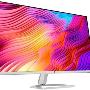 HP M32fw 32″ 16:9 VA FreeSync Monitor 6R6E6AA#ABA Bundle with Docztorm Dock, Full HD (1920×1080) 75 Hz Display, 2 HDMI 1.4, 1 VGA, Ideal for Play and Work, White/Silver (2023 Latest Model)