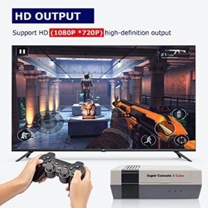 Kinhank Retro Game Console,Super Console X Cube with 41,000+ Video Games, Classic Mini Gaming Systems for TV,Plug and Play,Compatible with 50+ Emulators,Support 4K HD/AV Output