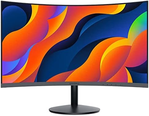 KOORUI 27-inch Curved Computer Monitor- Full HD 1080P 75Hz Gaming Monitor 1800R LED Monitor HDMI VGA, Tilt Adjustment, Eye Care, Black 27N5C KOORUI 27-inch Curved Computer Monitor- Full HD 1080P 75Hz Gaming Monitor 1800R LED Monitor HDMI VGA, Tilt Adjustment, Eye Care, Black 27N5C