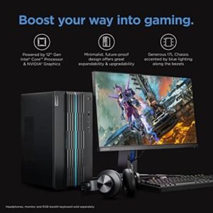 Lenovo IdeaCentre Gaming 5i – 2022 – Gaming Desktop – NVIDIA GeForce RTX 3060 – Intel i5 12400-16GB RAM – 1TB HDD + 512GB SSD – Win 11 – Black – Mouse & Keyboard – Free 3-Month Xbox GamePass