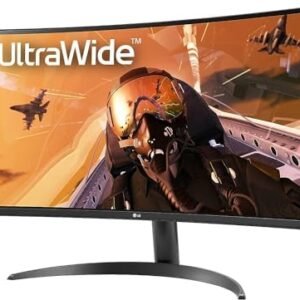 LG 2023 Newest Monitor, 34″ 21:9 Curved QHD VA Display, with sRGB 99% Color Gamut, 160Hz Refresh Rate, HDR 10, AMD FreeSync Premium, Bundle with Cefesfy Cleaning Brush