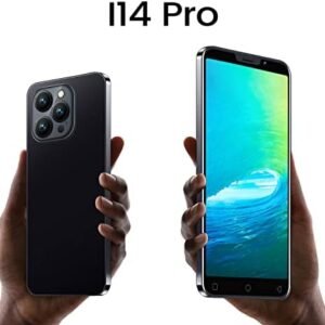 PrzSay Cheap Mobile Phone, 5.0″ IPS Display, Android 9.0, Dual SIM, Dual Cameras, 1GB RAM+16GB ROM (Expandable to 128GB), Support: WiFi, Bluetooth, GPS 3G Smartphone (i14Pro-Black)