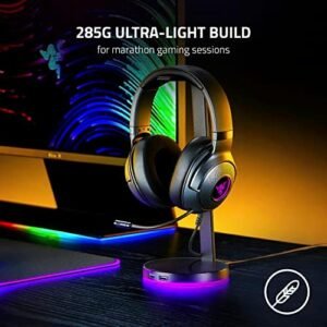Razer Kraken V3 X Wired USB Gaming Headset: Lightweight Build – Triforce 40mm Drivers – HyperClear Cardioid Mic – 7.1 Surround Sound – Chroma RGB Lighting – Black
