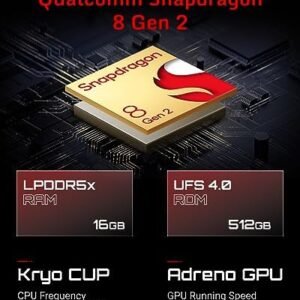 REDMAGIC 8S Pro Smartphone 5G, 120Hz Gaming Phone, 6.8″ Full Screen, Under Display Camera, 6000mAh Android Phone, Snapdragon 8 Gen 2, 16+512GB, 65W Charger, Dual-Sim, US Unlocked Cell Phone Silver