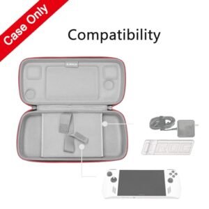 RLSOCO Hard Case for ASUS ROG Ally 7″ Gaming Handheld & Accessories – Fits the Portable Console, Console Base, Charger, Charging Cable, etc. (Case Only)