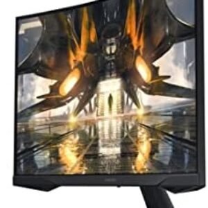 SAMSUNG 32″ Odyssey G55A QHD 165Hz 1ms FreeSync Curved Gaming Monitor with HDR 10, Futuristic Design for Any Desktop, LS32AG550ENXZA