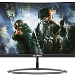 Sceptre Curved 30″ 21:9 Gaming LED Monitor 2560x1080p UltraWide Ultra Slim HDMI DisplayPort Up to 85Hz MPRT 1ms FPS-RTS Build-in Speakers, Machine Blue (C305W-2560UN)