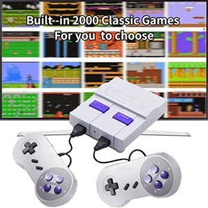 Super Classic Retro Game Console,Classic Mini Video Game Console Built in 2000+ Different Classic Games,4k HD Output and 2 Wired Controllers,Advanced Gaming Solution.