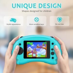 TaddToy Portable Handheld Games for Kids 3.2″ Screen Game TV Output Arcade Vibration Gaming Player System Built in 198 Classic Retro Video Games with Rechargeable Battery Birthday for Boys, Girls