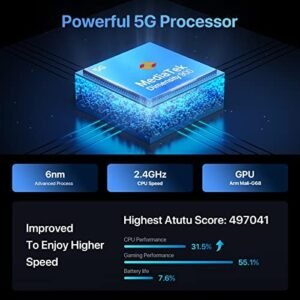 UMIDIGI 5G Unlocked Cell Phone, A13 PRO MAX 17GB+256GB Android 12 Smartphone with 6.8″ Full Screen, Media Tek Dimensity 900, 64MP AI Triple Camera, 5150mAh Battery,Sunglow Gold