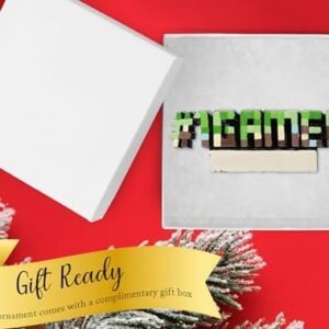 UniqXmas Personalized #1 Gamer Christmas Ornament 2023 – Free Customization | Xmas Tree Decoration – Video PC Computer Game Addict & Gaming Lover Gift | Unique Best Gamer Keepsake – Custom Name & Year