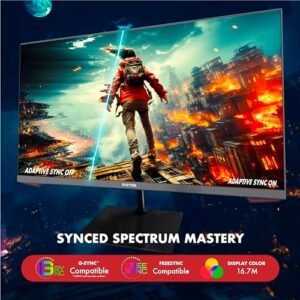 Viotek GFV24CB2 24-Inch Gaming Monitor | 180Hz FHD 1920x1080p | 4000:1 Contrast 98% sRGB | Super Thin Build w/Competition-Ready Adaptive Sync | GSYNC & FreeSync-Compatible | DP HDMI 3.5mm Audio Out (