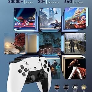 Wireless Retro Game Stick – 20000+ Games, HD Output System Built in 23 Emulators Plug and Play Video Game Consoles with 2.4G Wireless Controllers,64GB TF Card – Perfect Gift for Gamers of All Ages