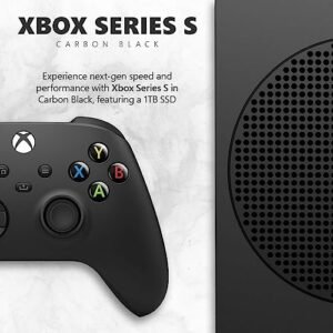 Xbox Series S – 1TB SSD All-Digital Gaming Console – 1440p Gaming – 4K Streaming – Carbon Black