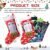 4 Pieces Video Games Christmas Stockings, 15 Inch Santa Christmas Stockings Fireplace Hanging Stockings Xmas Mantel Hanging Ornaments for Family Holiday Party Decorations Cuff Gift