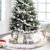 CHICHIC 48 inch Christmas Tree Skirt Faux Fur Xmas Tree Skirt Christmas Decorations Holiday Tree Ornaments Tree Decoration for Christmas Home Decorations, Xmas Party Holiday Decorations, Snow White