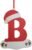 Christmas Tree Ornaments Initials B with Christmas Hat, Christmas Tree Decoration Pendant 26 Letter, Funny Novetly Personalized Xmas Decor for Hangings Christmas Xmas Tree Fireplace