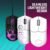 Cooler Master MM712 Wireless Gaming Mouse White with Adjustable 19,000 DPI, 2.4GHz and Bluetooth, Ultraweave Cable, PTFE Feet, RGB Lighting and MasterPlus+ Software