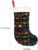 Game Video Gaming Pattern Black (2) Personalized Christmas Stockings Bag Socks Candy Pouch Bag Mantel Decorating for Xmas Family Holiday Party Decoration Christmas Tree Fireplace Hanging Gift Bag