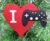 Gamer Ornament – I Love Gaming Heart Shaped Christmas Tree Ornament