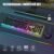 RedThunder K10 Wireless Gaming Keyboard and Mouse Combo, LED Backlit Rechargeable 3800mAh Battery, Mechanical Feel Anti-ghosting Keyboard + 7D 3200DPI Mice for PC Gamer (Black)